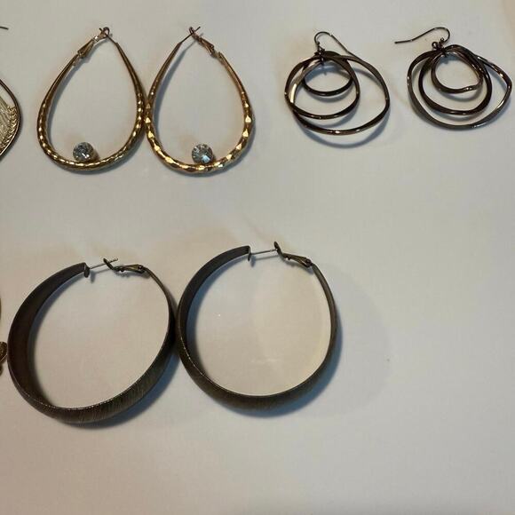 Lot of 5 Statement Dangle Earrings Mixes Styles All Wearable - Picture 3 of 3